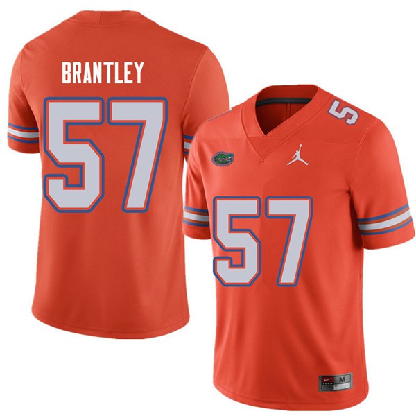Jordan Brand Men #57 Caleb Brantley Florida Gators College Football Jerseys Orange